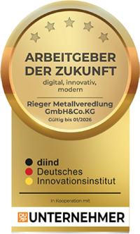Rieger Metallveredlung Arbeitgeber der Zukunft Siegel